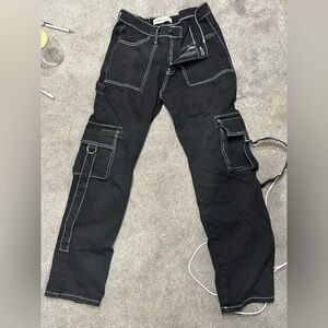 Black cargo pants